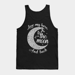 love brain cancer to the moon Tank Top